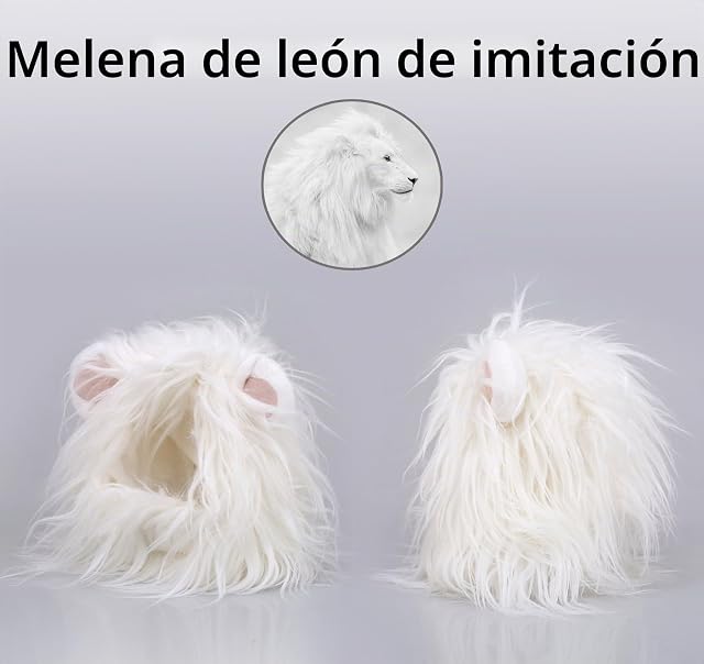 Foto 2 de 6 de Onmygogo Peluca de Melena de león para Gatos y Perros