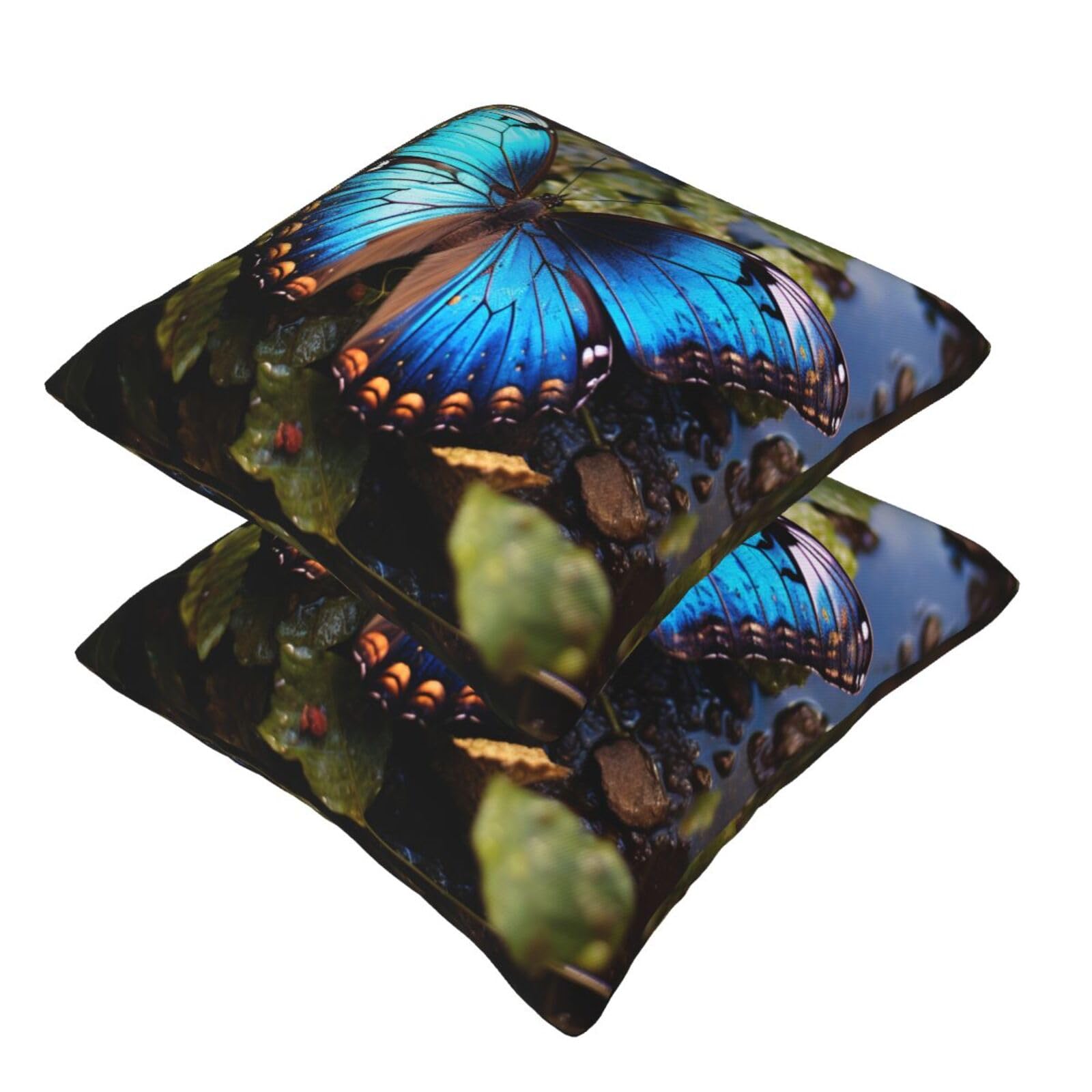 Housses De Coussins Carrées DURAGS - Tissu Polyester Doux, Tailles 30x30 à 50x50cm, Fermeture éclair Invisible