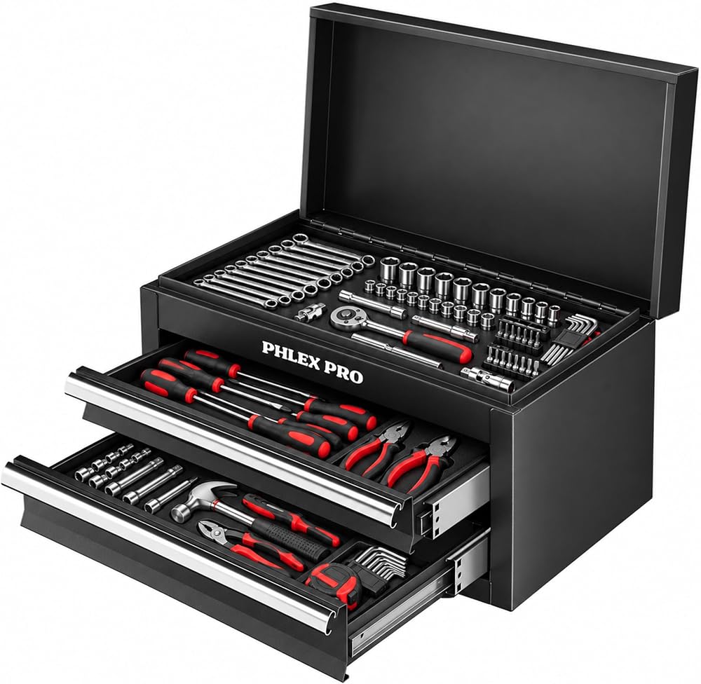 2 Drawer Tool Chest, Metal Tool Chest with Locking — 사진 1
