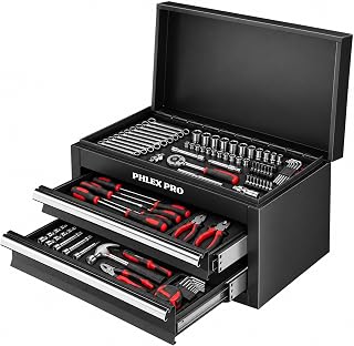 2 Drawer Tool Chest, Metal Tool Chest with Locking