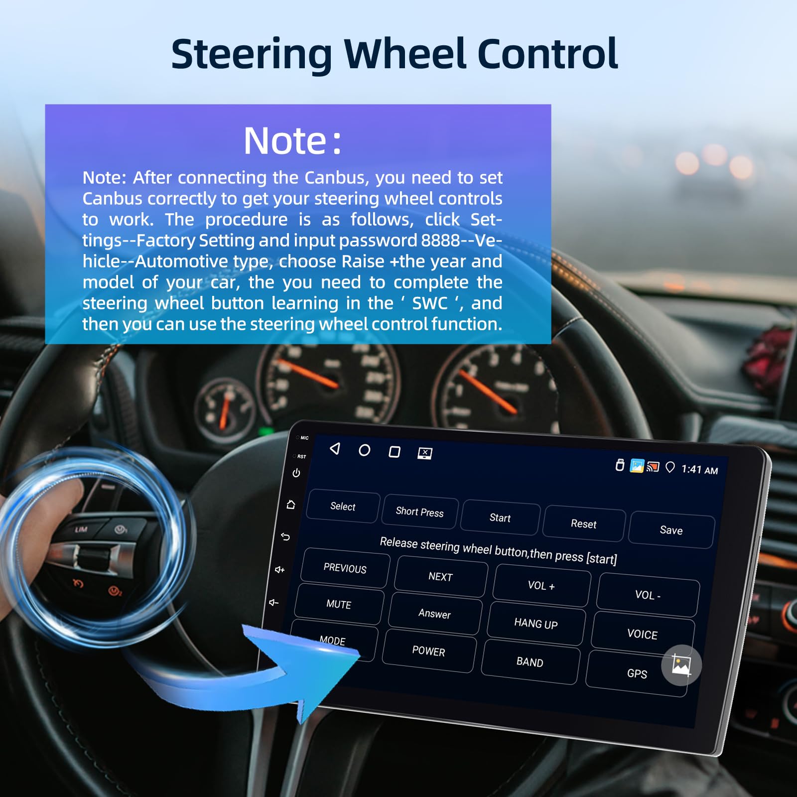 [4G+64G] Android Autoradio pour Jeep Compass 2017-2021 avec Carplay & Android Auto sans Fil, Écran Tactile IPS 10,1 Pouces avec GPS, WiFi, 32EQ, Bluetooth 5.0, Radio FM/RDS