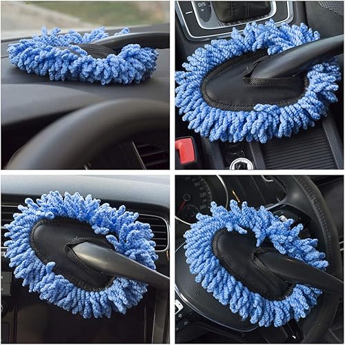 Miniatura 6 de Paquete de 3 plumeros de microfibra para el exterior del automóvil, sin arañazos, mango extensible, para interiores, multiusos para limpieza de
