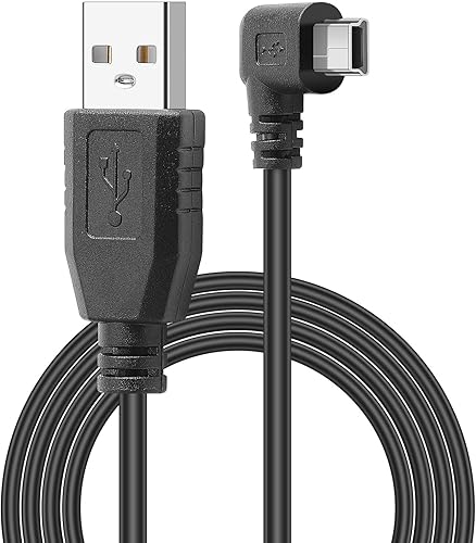 PASOW Cable de carga USB mini USB 2.0 A-macho a Mini B para cargador de vehículo de automóvil, cable adaptador para cámara de salpicadero, espejo