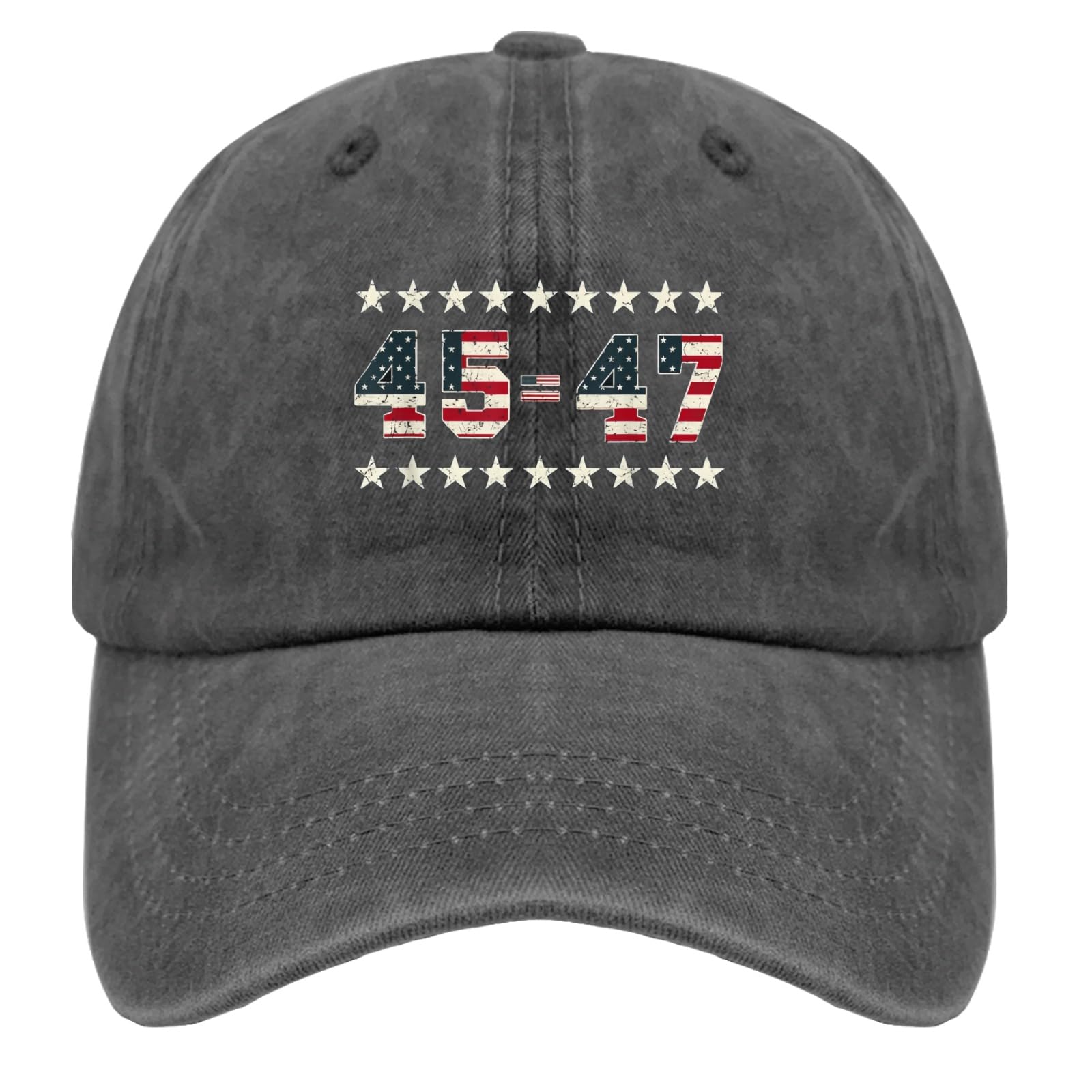 Generic Trump 2024 45 47 Vintage American Flag Retro 4547 Trump 2024 Golf hat Party hat Pigment Black Hats for Women