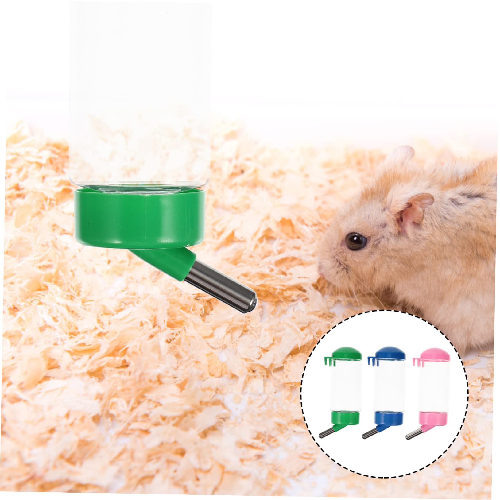 BESPORTBLE 6 Piezas Bebedor De Conejos Alimentador De Agua Transparente Alimentador De Agua para Hámster Botella De Agua para Mascotas Hámster Bebiendo Chinchillas Puppy Feeder El Plastico