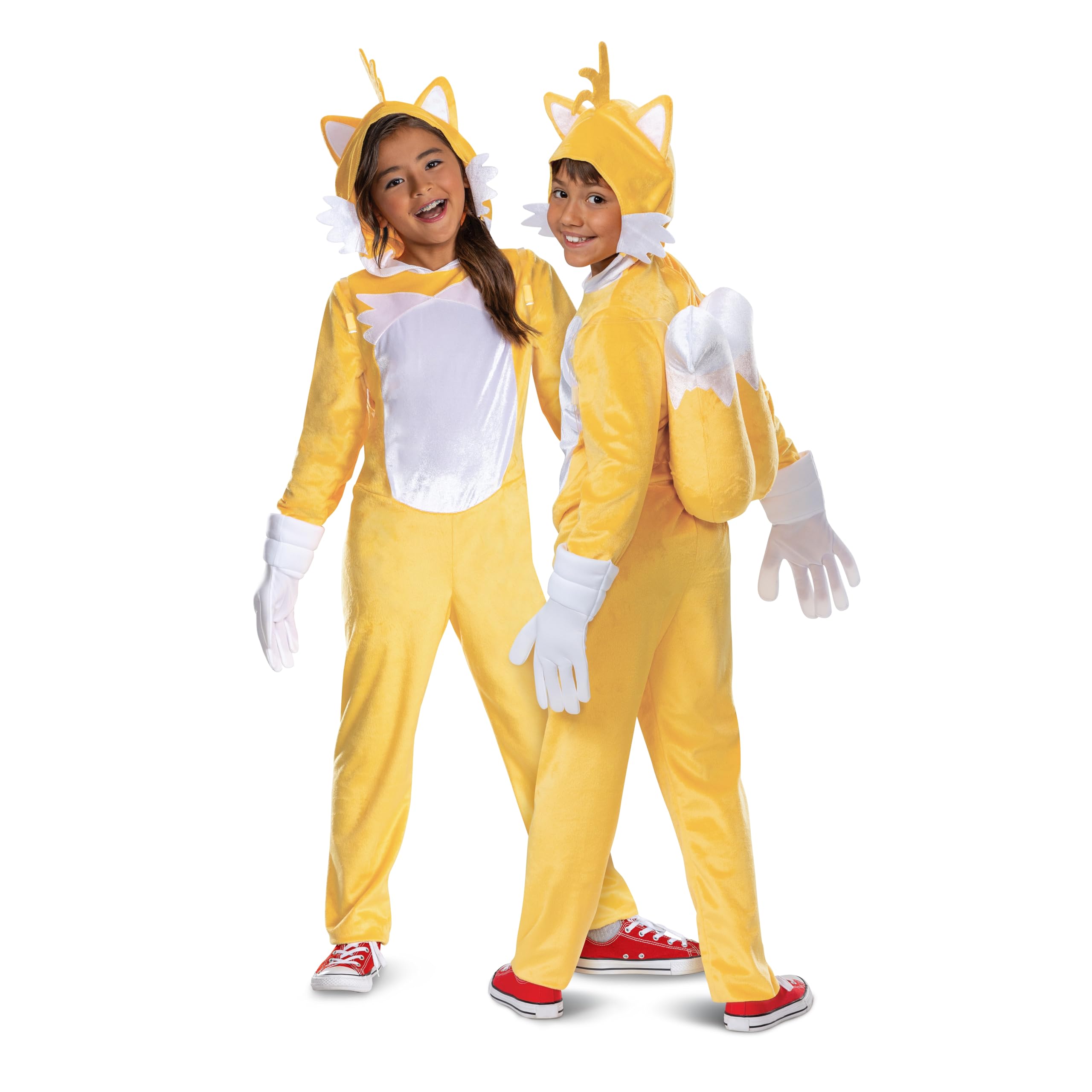Disguise Sonic Tails Deluxe Costume per bambini, costume ufficiale Sonic Movie 3 con coda gonfiabile