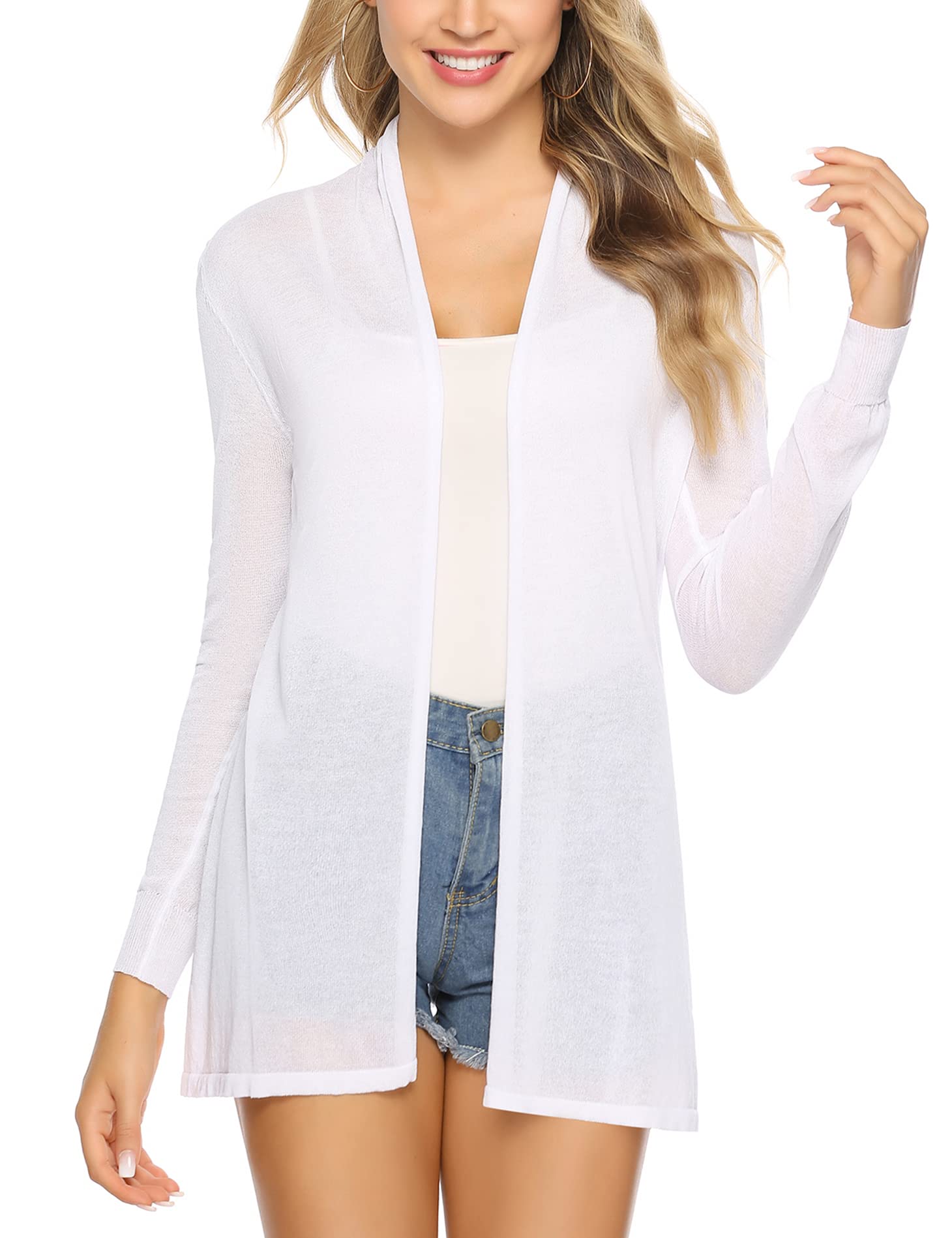 Totatuitwomens Summer Lightweight Sheer Kimono Cardigan Long