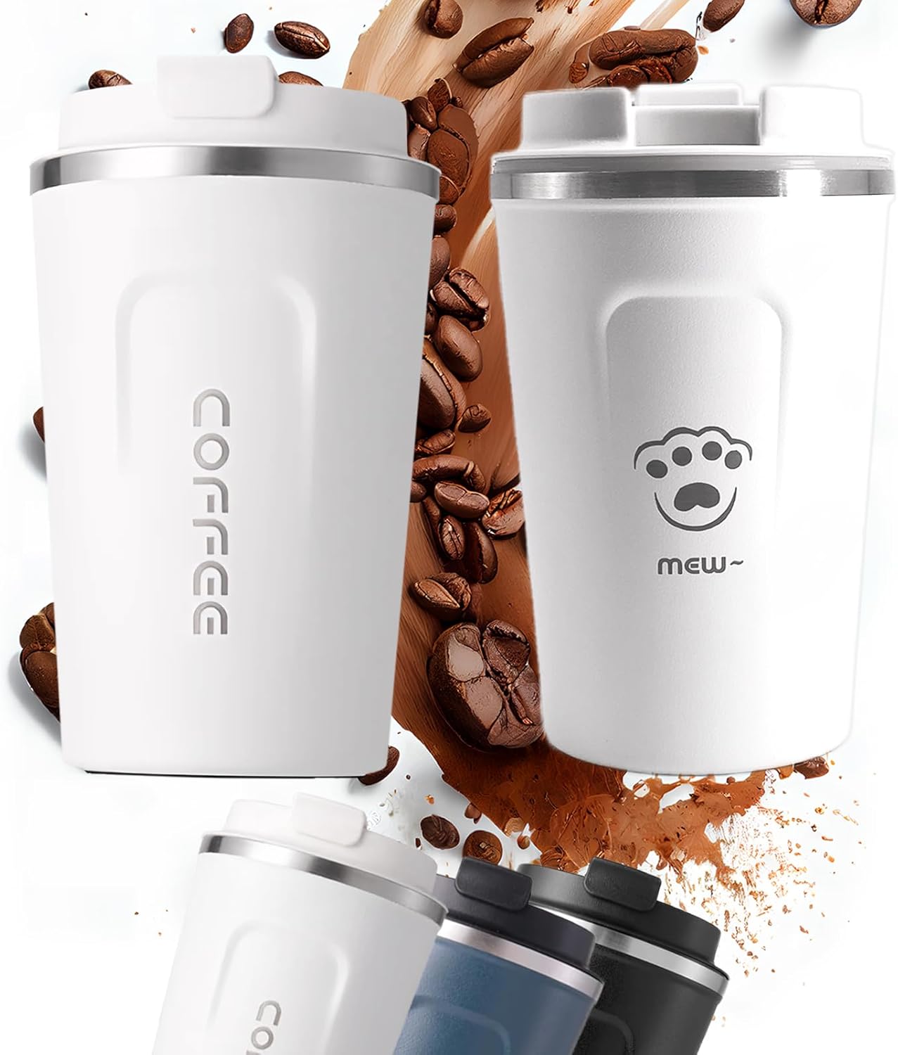 IWANGDS Leak Proof Travel Coffee Mug, Reusable Coffee Cup