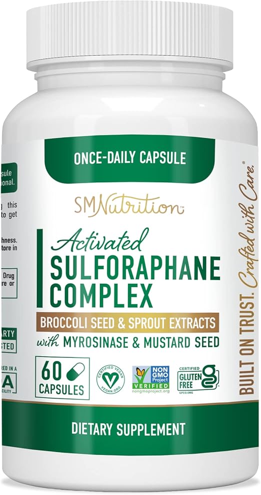 Activated Sulforaphane Supplement 9.5mg + Myrosinase (60 Capsules) From