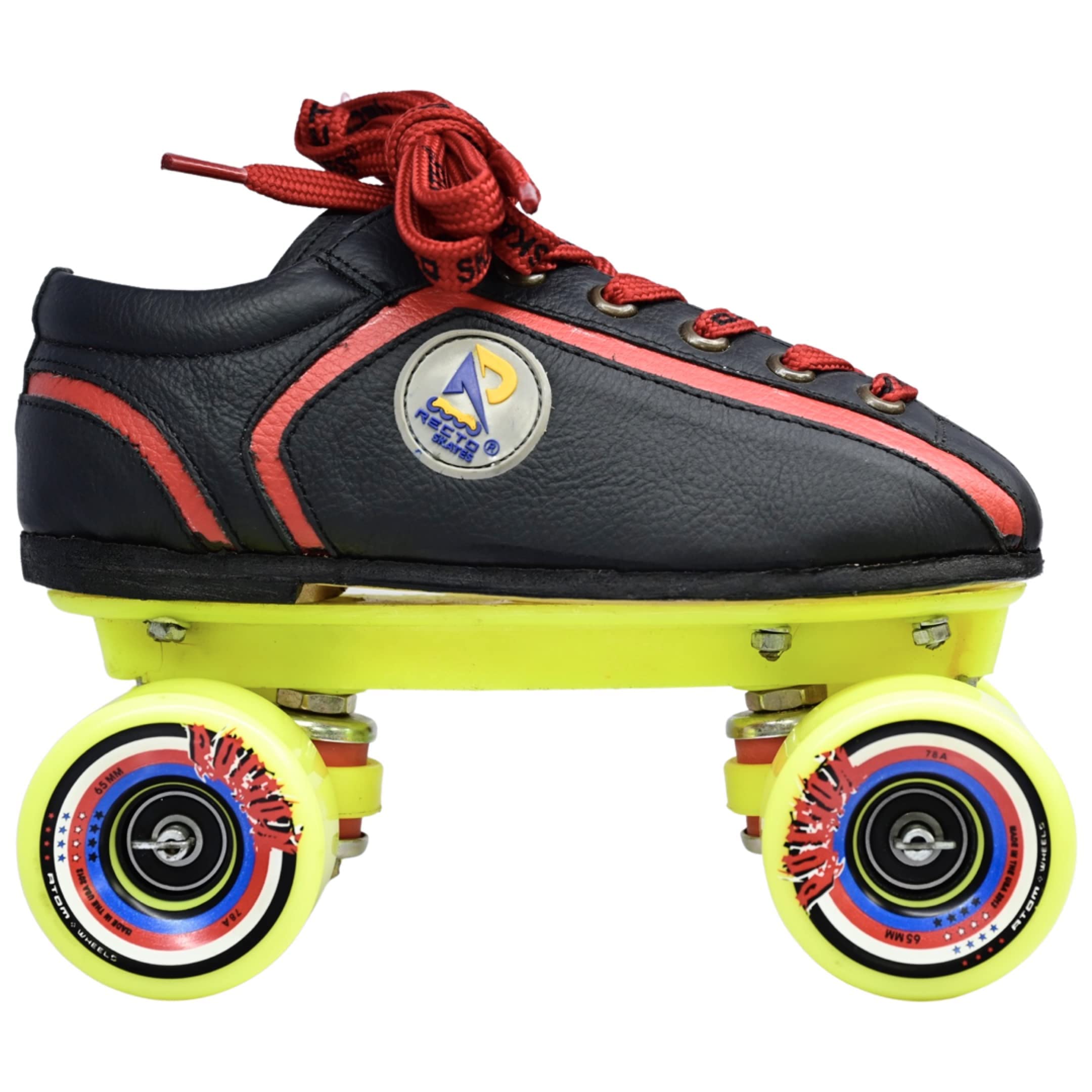 Atom Poison Wheel Quad Package 65mm 78A with Bag (Junior UK-7 (Foot Length-26cm))