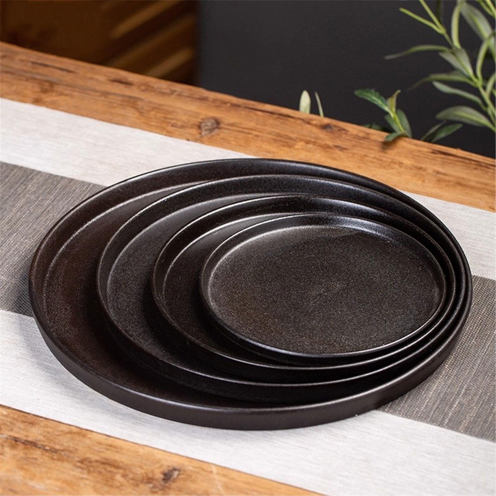 Wazon Ikebany Okrągłe, minimalistyczne ceramiczne pojemniki do układania kwiatów, doniczka ogrodu wewnętrznego, tacka ociekowa Doniczka do kompozycji kwiatowych(Mały)