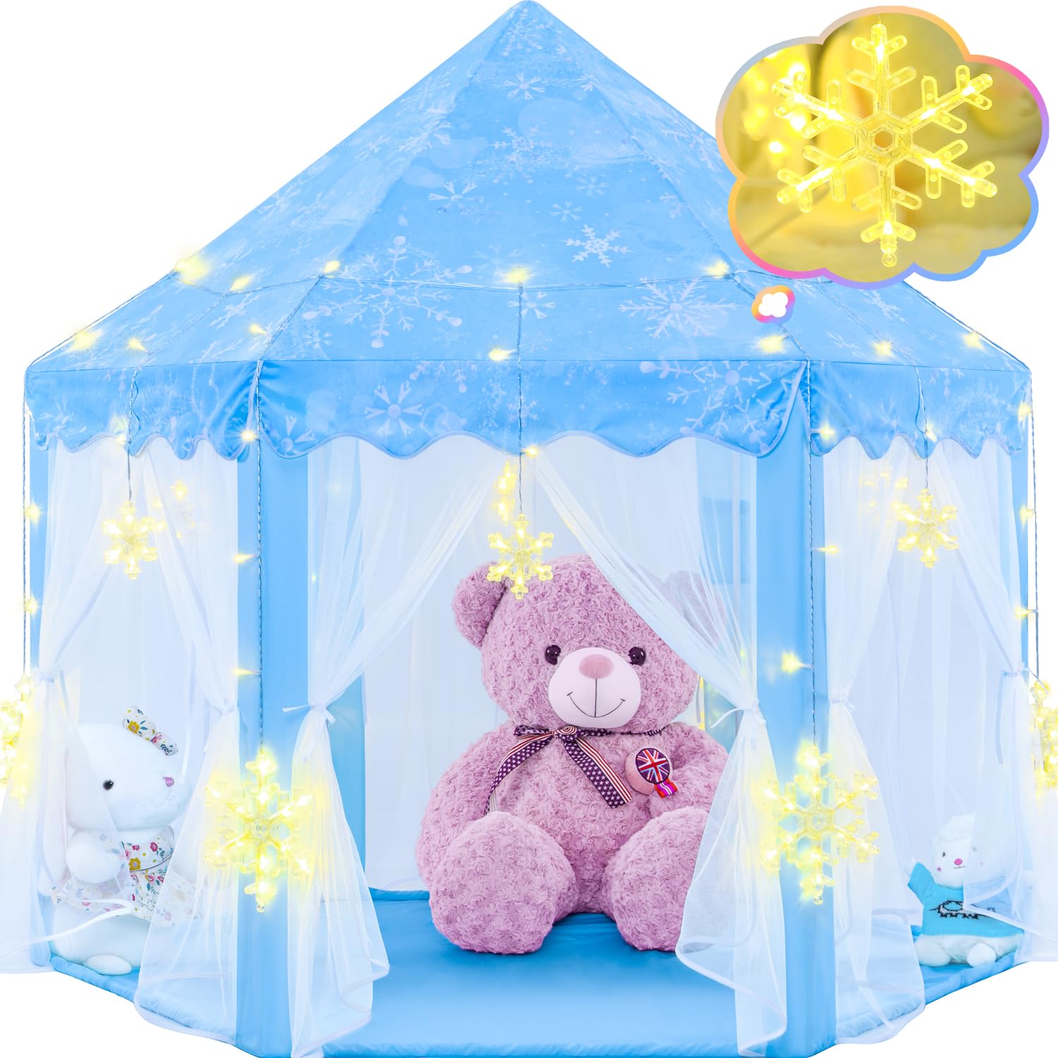 Amazon.com: EVOIONOS Frozen Princess Tent for Girls, Play Tent