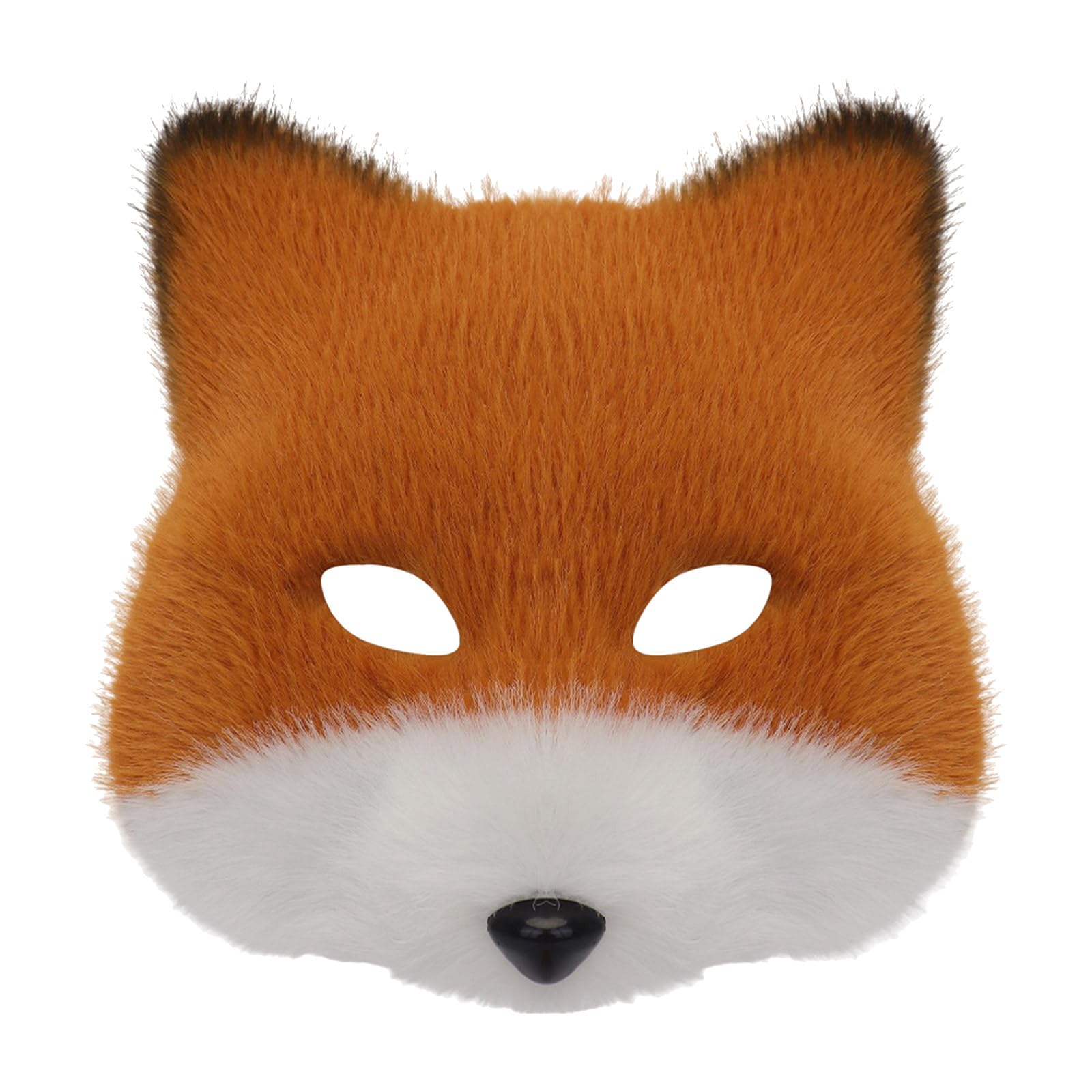 Xjdzineq Foxes Wolf Halloween Party Cosplay Costumes Props Plush Cats Half Face Masque for Carnivals Masquerades Faux Furs Wolf Cats Foxes