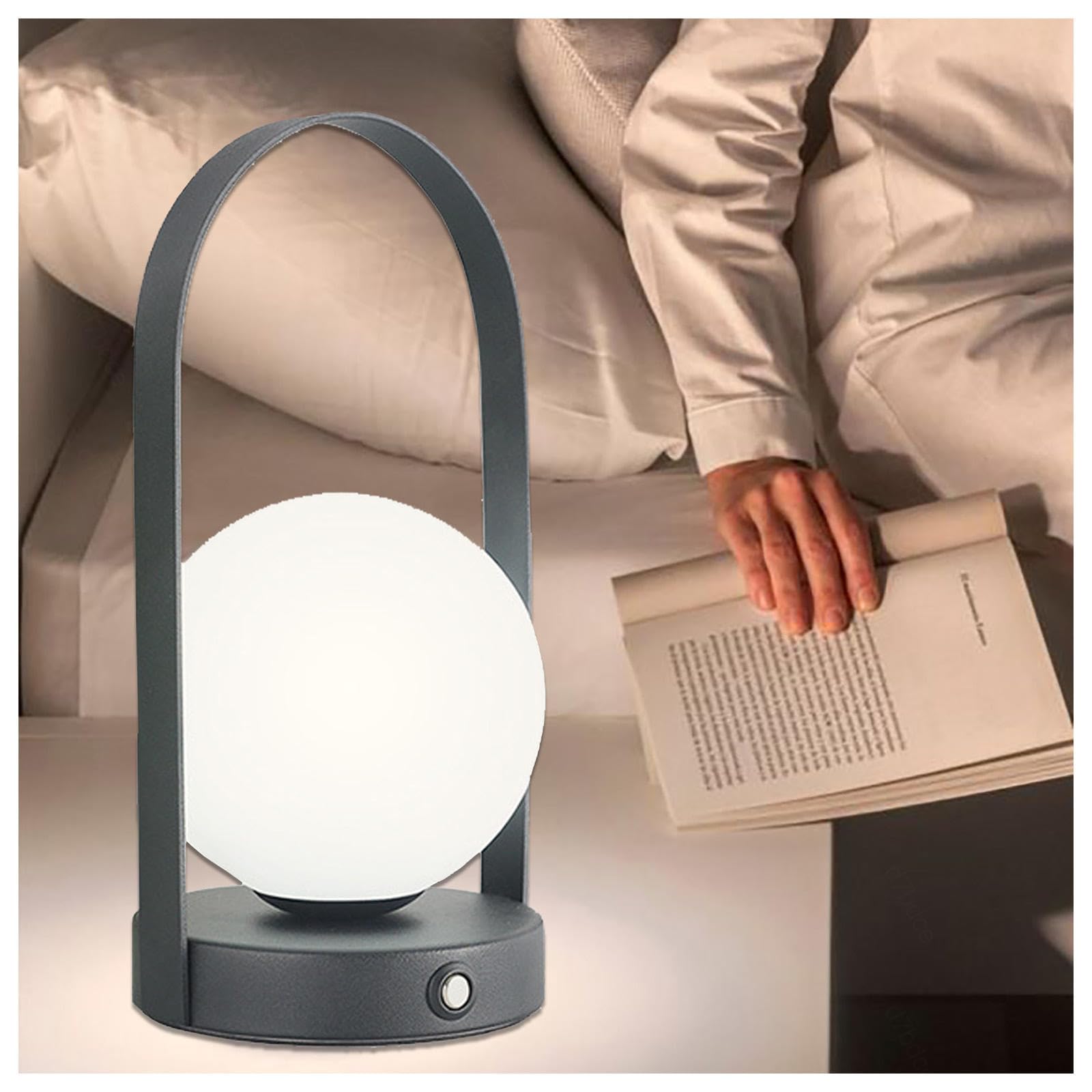 ARTSIM Lampara Luna Lampara Personalizada USB Recargable Con 3 Colores Y Luminosidad Regulable, Lámparas Para Mesitas De Noche Lampara Mesita Noche Para Dormitorio Sala De Estar,A