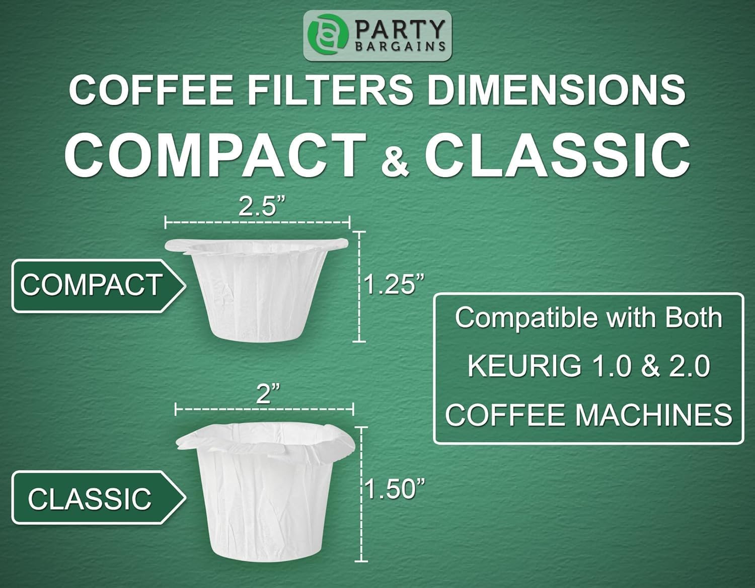 Compact Coffee Filters and Color Coded Pods Bundle image 2