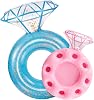 Zeraty Pool Float Inflatable Diamond Ring Pool Float Engagement Ring Bachelorette Party Floaties Stagette Decor Bridal Shower Decorations Adults Inflatable Floaties for Swim Tube Wedding Beach Party