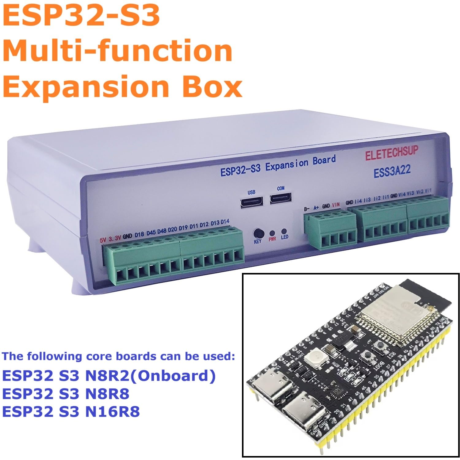 ESP32 S3 Industrial IoT Controller RS485 Module 4-20mA Input N8R2 N8R8 N16R8 MOS Switch for PLC Automation