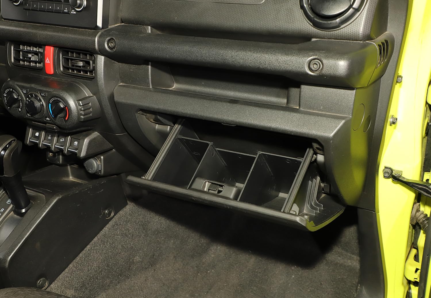 Glove Box Dividers Organizer for 2019-2025 Suzuki Jimny Interior Copilot Storage Box Insert Compartment Tray Accessories