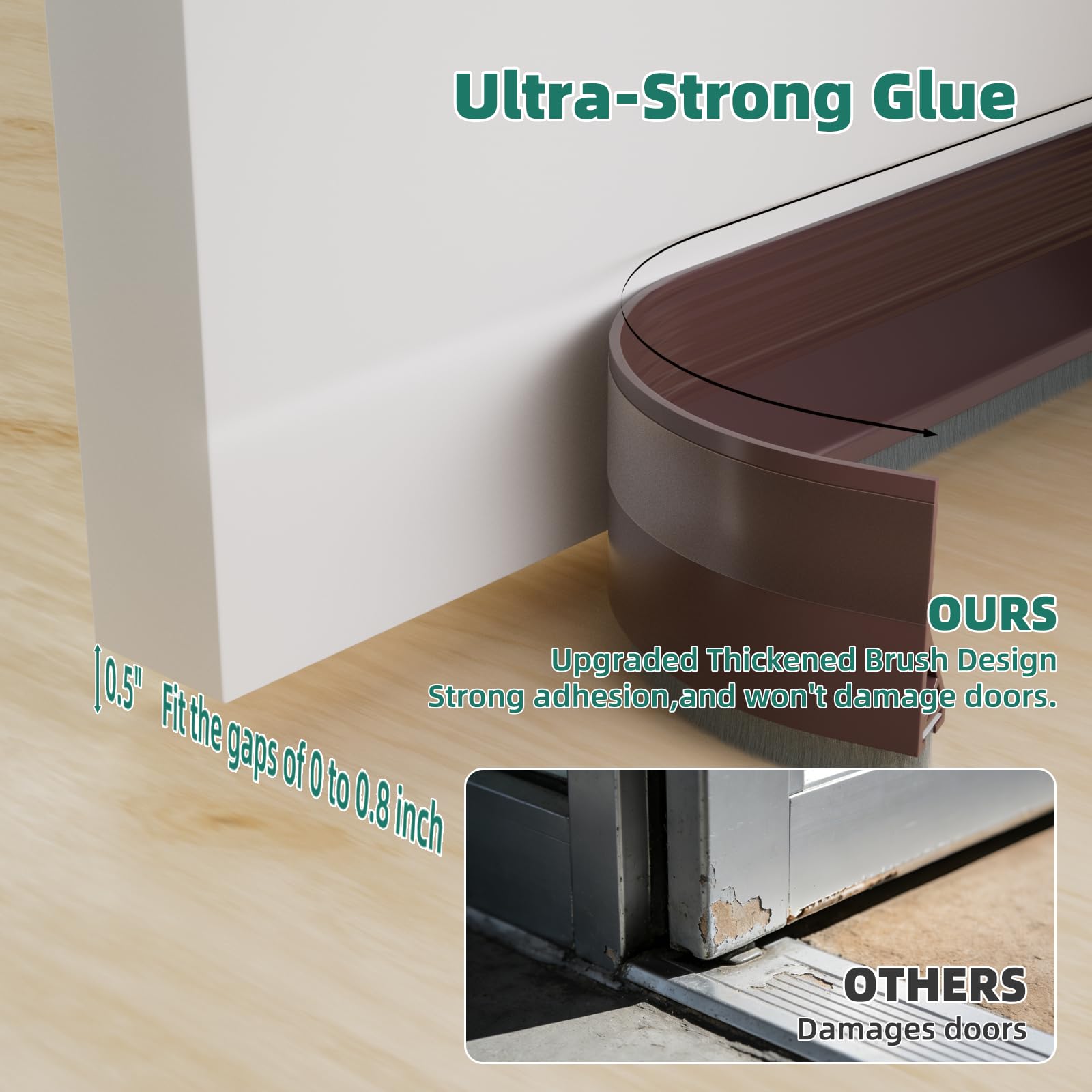 39" Door Draft Stopper - Block Drafts & Noise -2
