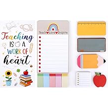 Gifts for Teachers,Cute Teacher Sticky Notes Christmas Stocking Stuffers Teacher Gifts Under 10 Dollars Teachers Deals Supplies for School Office Classroom -Thank You Appreciation Valenties