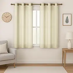 Cortina Sala Quarto Cozinha Escritório em Tecido Oxford Premium 2,60m x 1,40m (Palha)