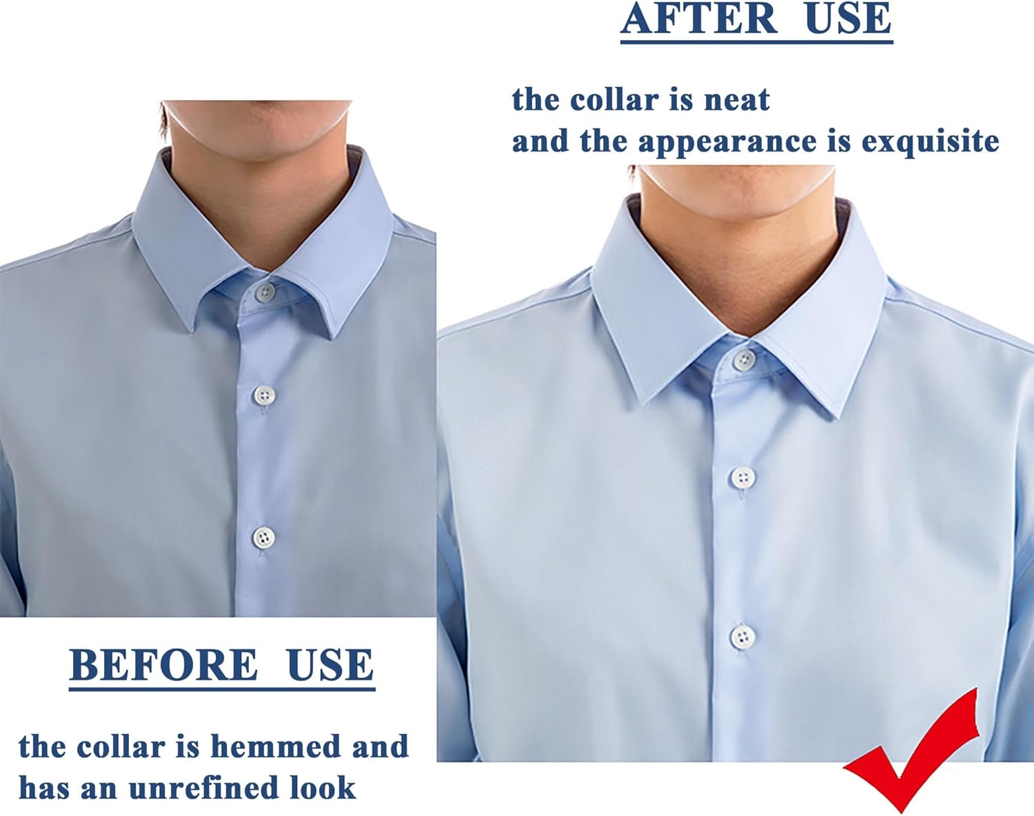 Shirt Collar Stays 20-100Pcs Collar Stays For Man Sticker Does Not Slant Artifact For Clothing Support