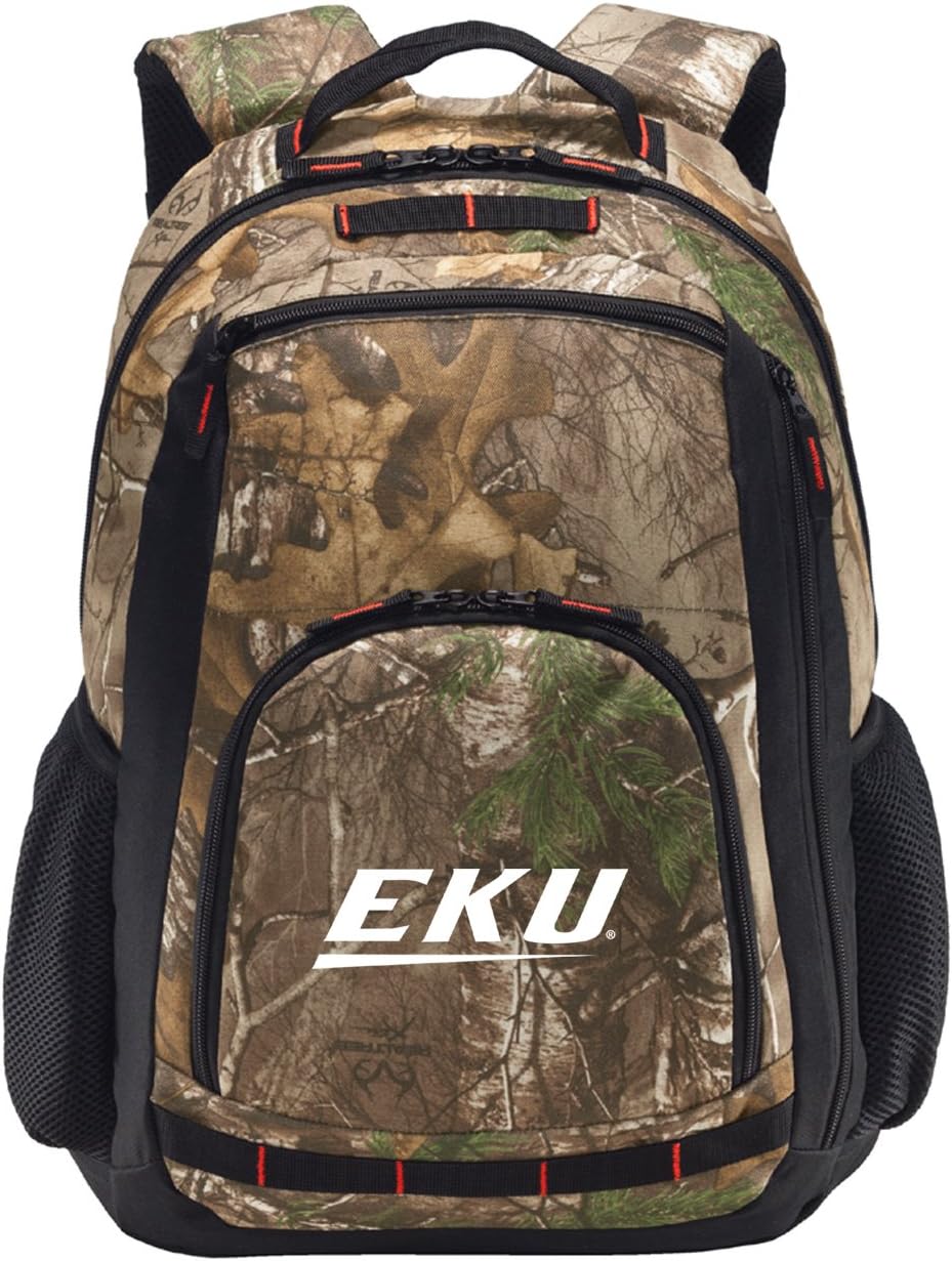 Broad Bay Eastern Kentucky University Camo Backpack EKU Logo Backpacks - Laptop Section