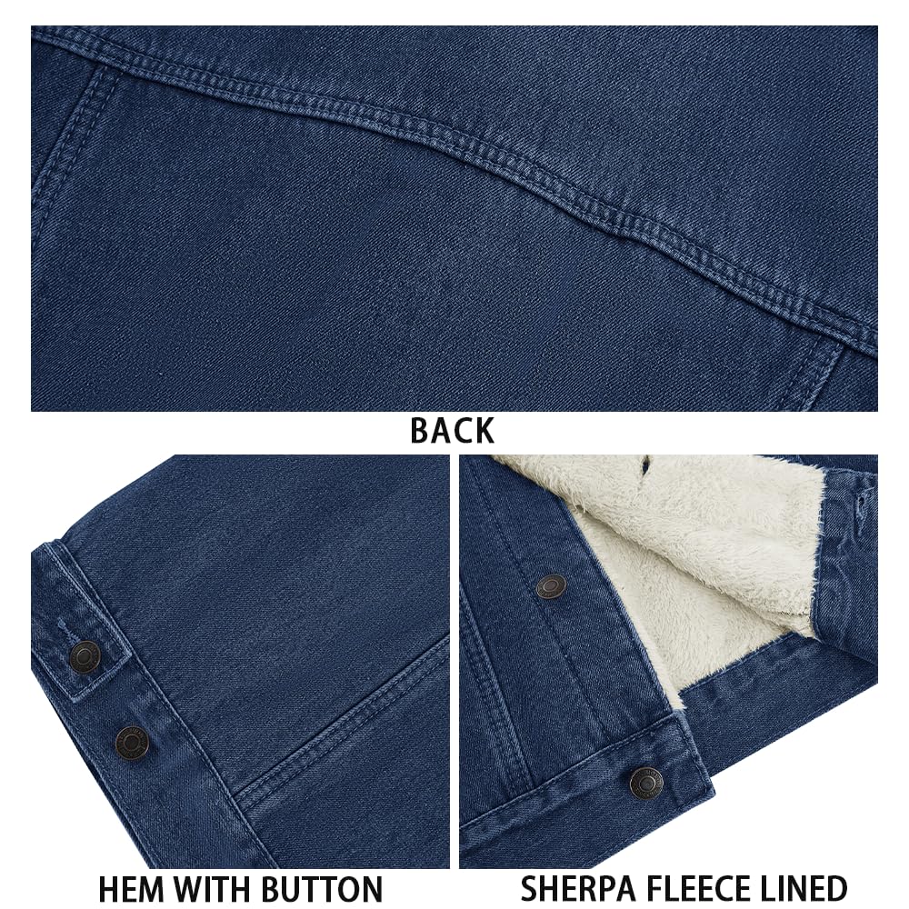 Runcati Jaqueta jeans masculina forrada com lã de ovelha casual inverno quente com botões e bolso em promoção! Veja a oferta e mais achadinhos de Jaquetas & Casacos 5 Hoje é o melhor dia para comprar Runcati Jaqueta jeans masculina forrada com lã de ovelha casual inverno quente com botões e bolso com aquele preço maroto! Promoção! Aproveite a oferta! 5