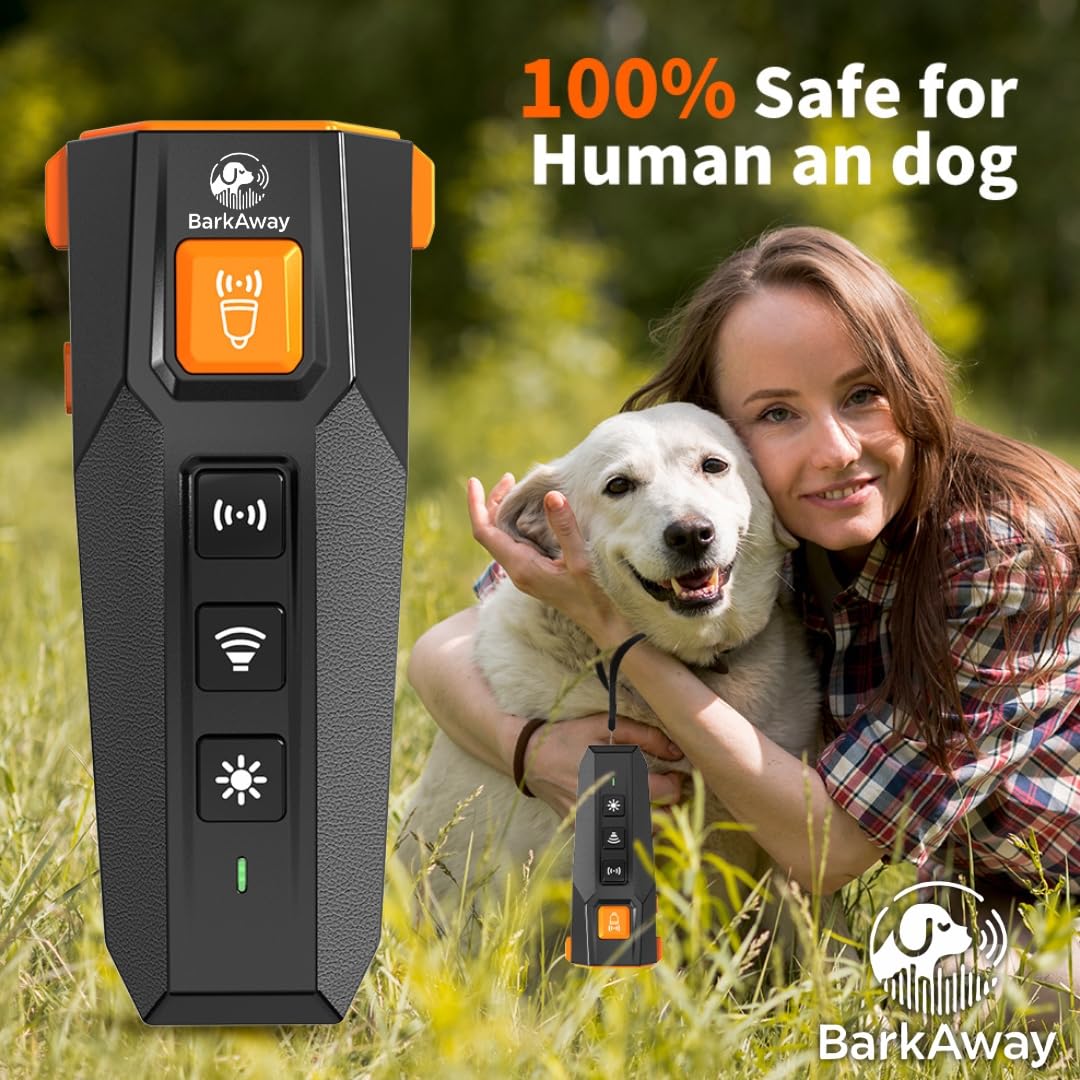 Dispositivo antiladridos mejorado: control ultrasónico de ladridos de perro, herramienta de entrenamiento disuasorio segura para perros pequeños, medianos y grandes