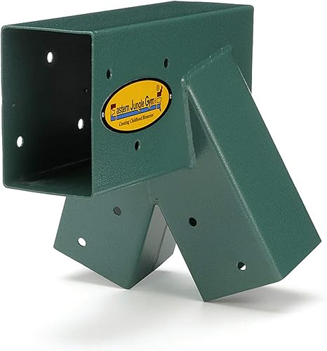 Miniatura 28 de Eastern Jungle Gym Fácil 1-2-3 Soportes A-Frame 2 para juego de swing con todos los hardware de montaje, verde