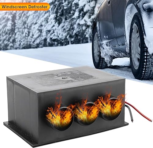 Miniatura 9 de Calentador de coche 12 V 600 W 3 agujeros portátil calentador de invierno parabrisas calentamiento rápido descongelador calentador de coche