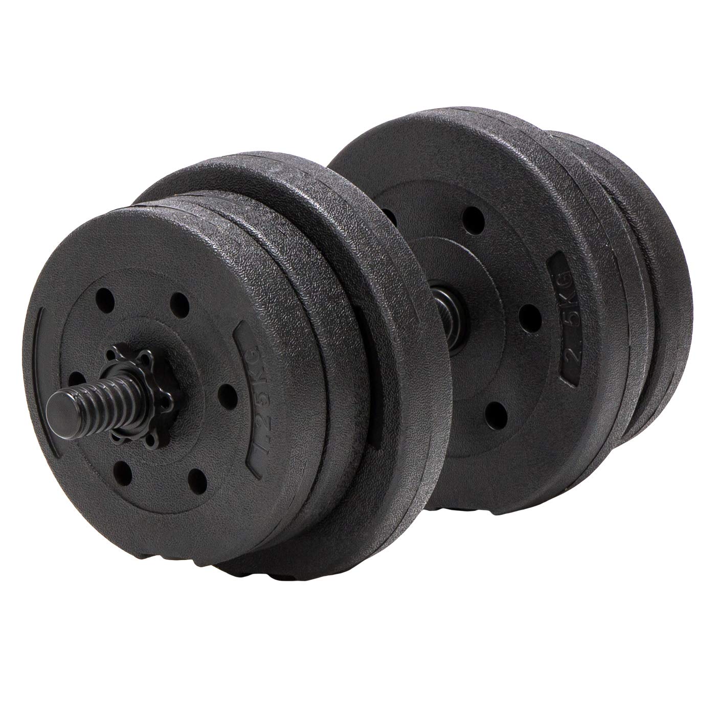 Hantle treningowe bitumiczne AbarQs (2x10kg)