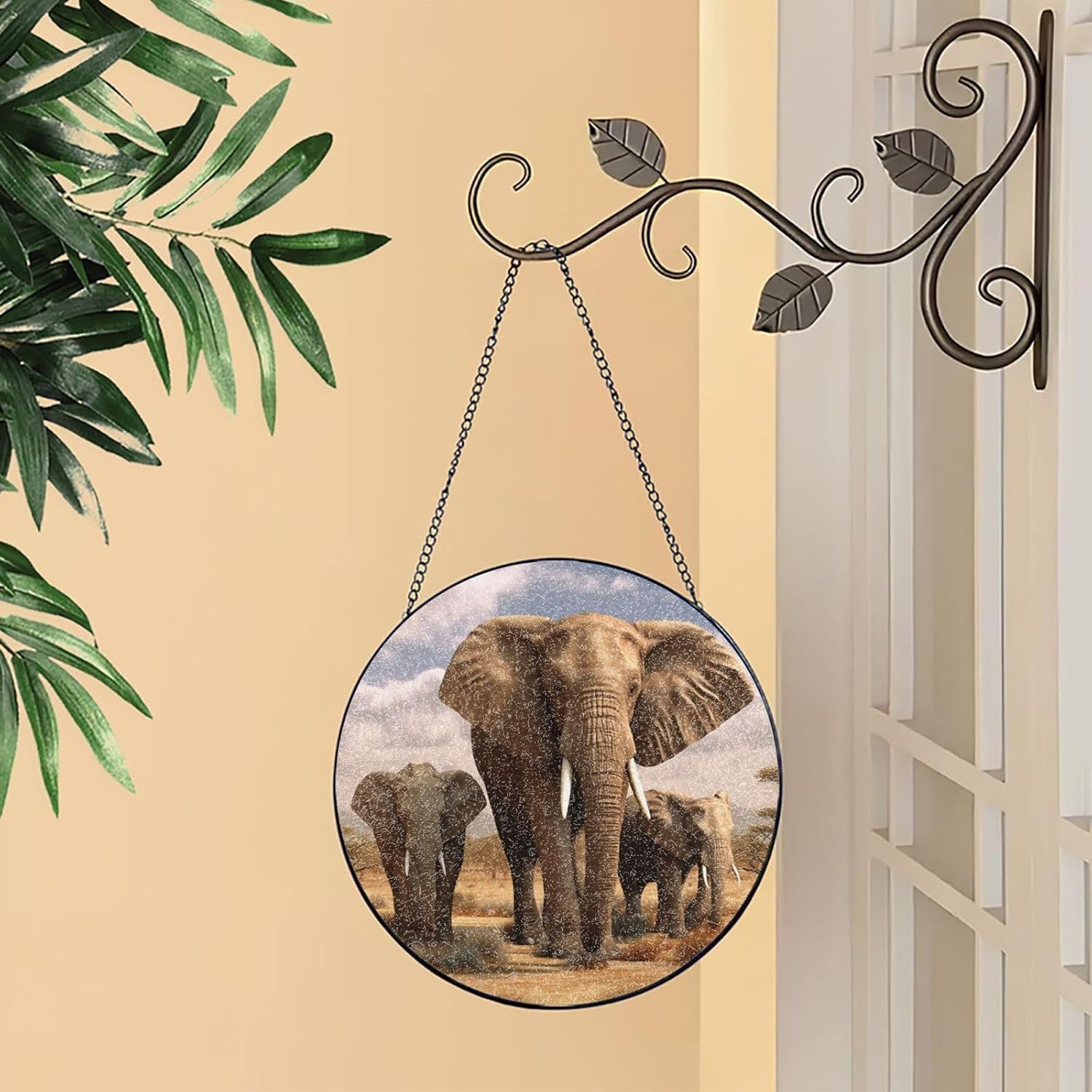 Stained Glass Window Hanging - Personalized Sun Catcher for Home Decor