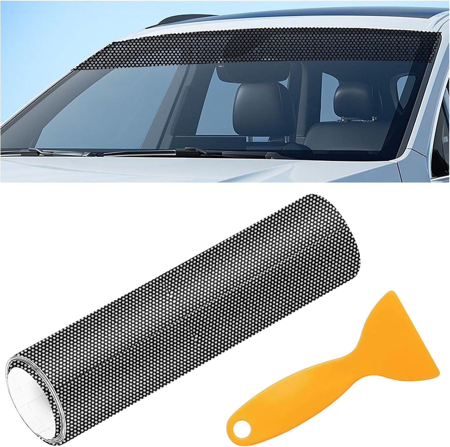 Amazon.com: Car Windshield Banner Sticker Decal,Front Window Tint Strip ...