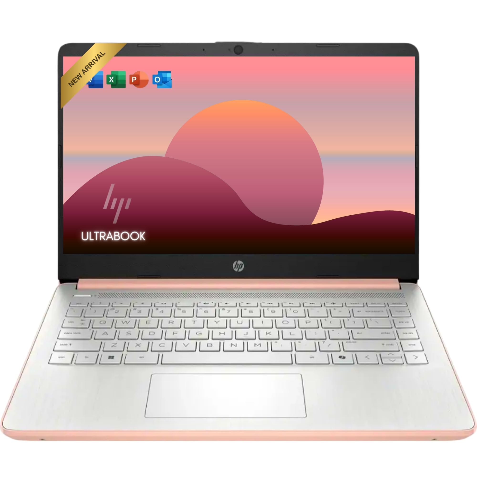 HP Ultrabook 14 Laptop with Free Microsoft 365 • 16GB RAM • Intel 4-Core CPU • 1.1TB Storage (64GB OnBoard w/ 64GB External + 1TB OneDrive) • Windows 11 w/o Earphones