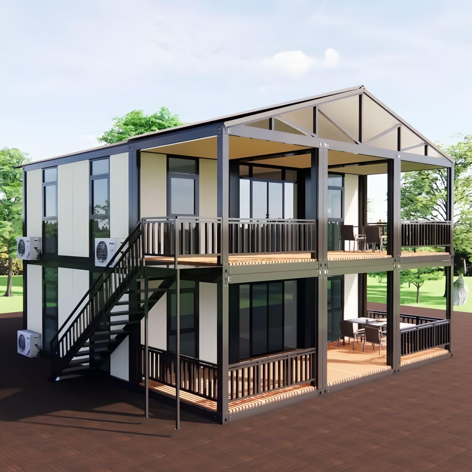 2 Story Container House Tiny Homes