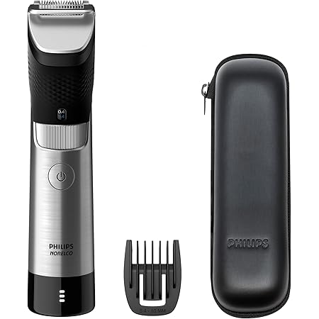 Philips Norelco Series 9000, Ultimate Precision Beard and Hair Trimmer with Beard Sense Technology for an Even Trim, BT9810/40
