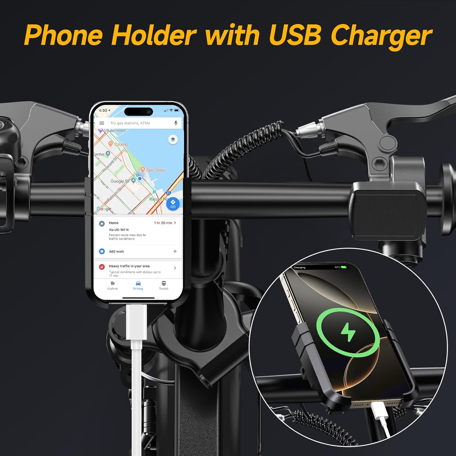 Folding Electric Bike for Adults Teens, Peak 1500W, 62 Miles PAS Range, 48V 16AH Removable Li Battery Ebike, 9 Shocks Full Suspension, 20 MPH Electric Bicycle, UL2849 Certified