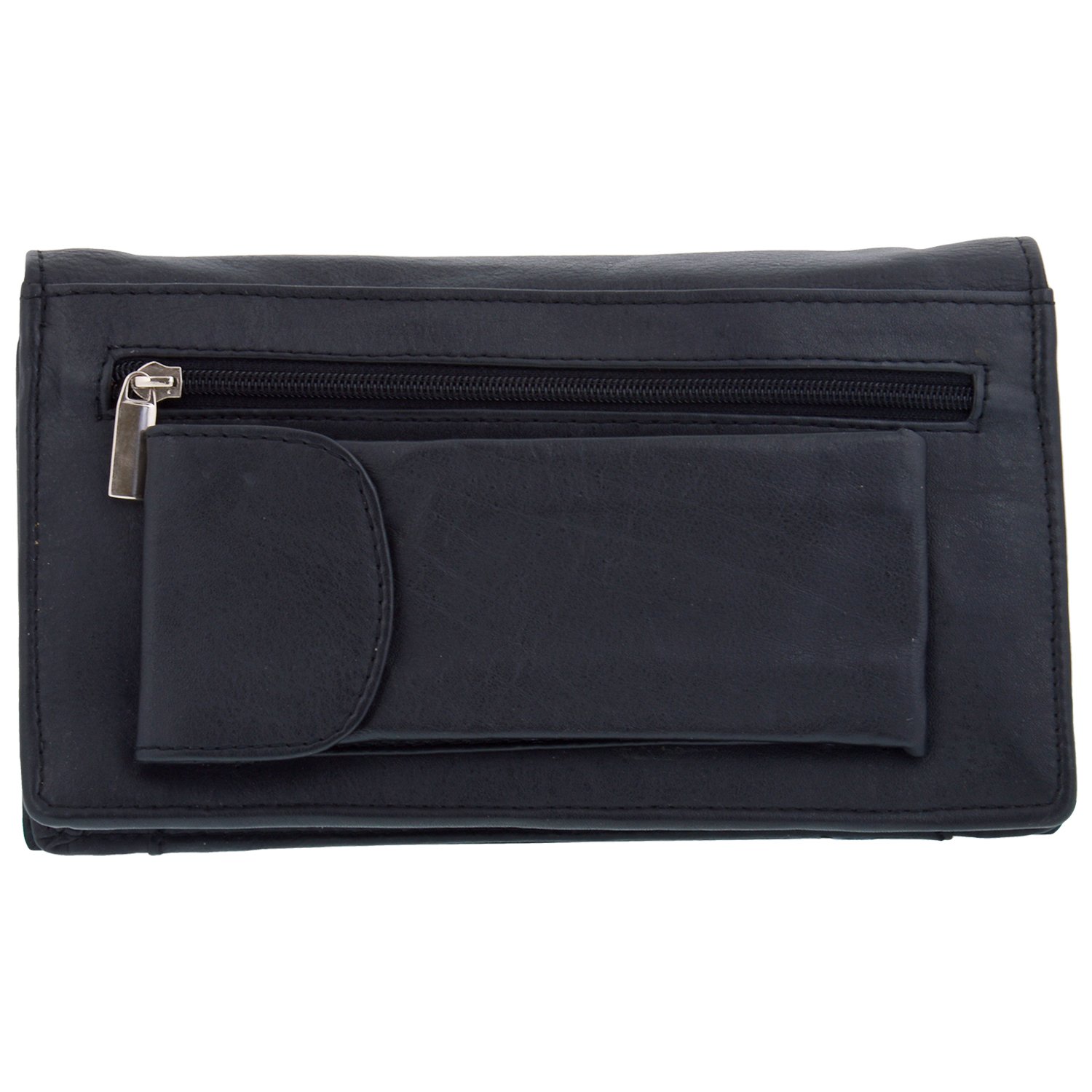 Black New Travellers Pouch With Magnetic Lock-image-0