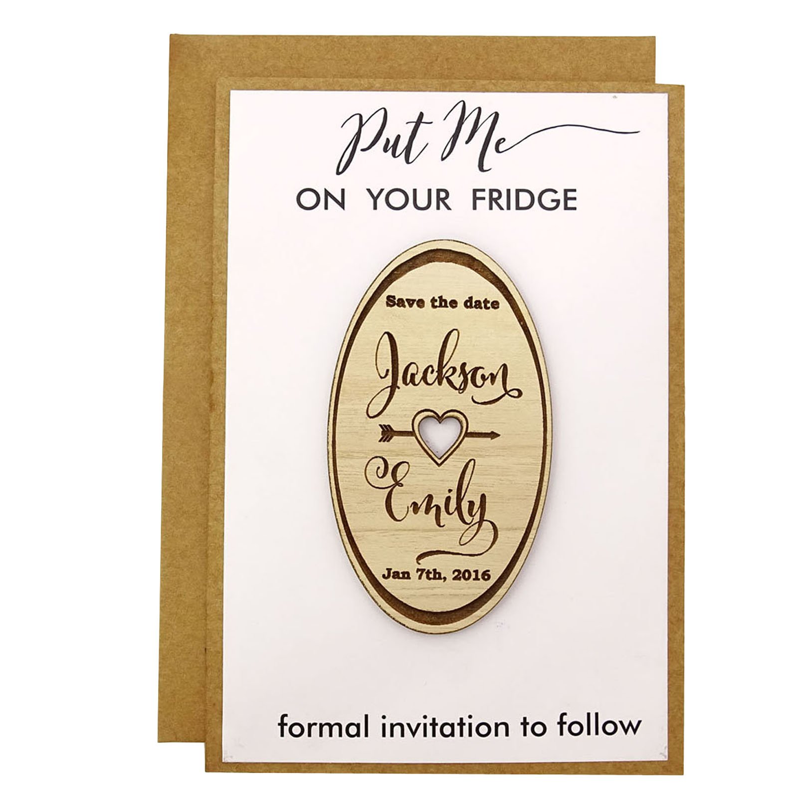 Darling Souvenir Individuelle Gravur Holz Magnet Personalisierte Geschenke 45 Rustikale Hochzeit Abwehr das Holz Magnet