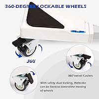 Vista 2 de Nefish Carretilla para Muebles Soporte Ajustable para Mini Nevera Carretilla con 4 Ruedas Bloqueables Soporte para Lavadora Rodillo Móvil Base Móvil