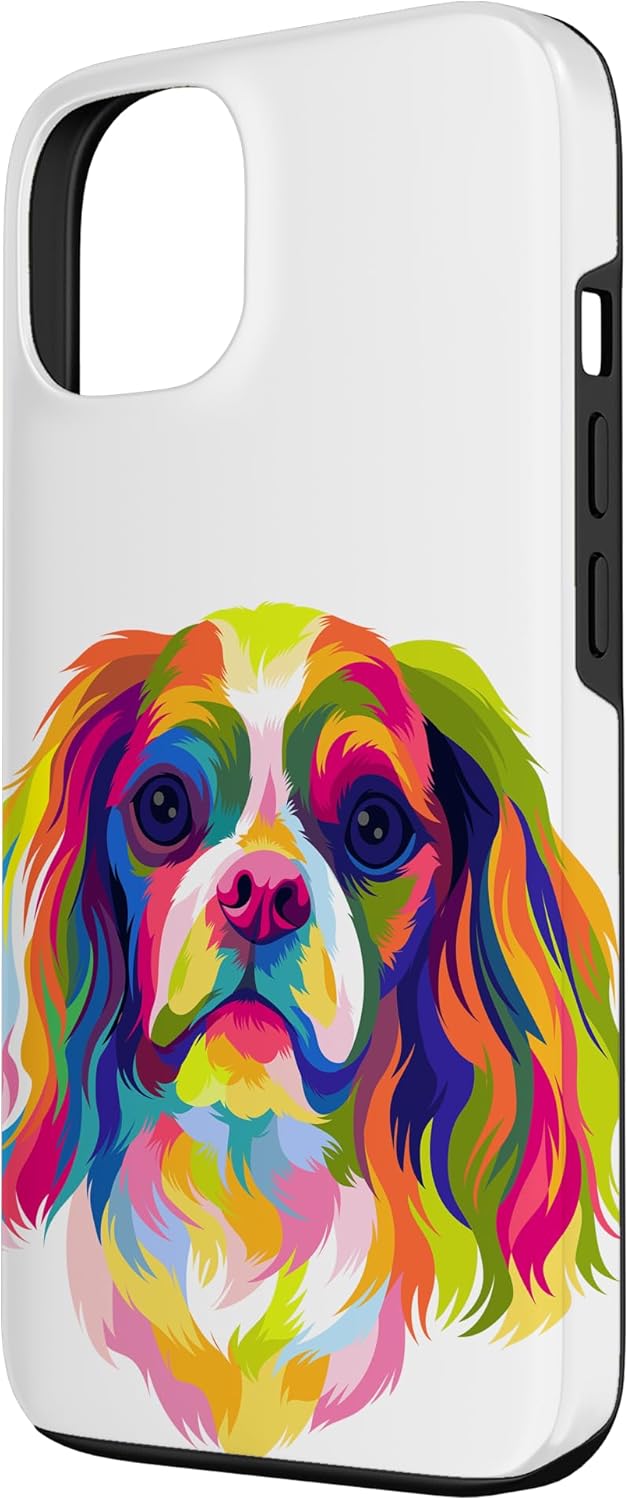 iPhone 13 Pop Art Cavalier King Charles Spaniel Cute Dog Lover Gift Case