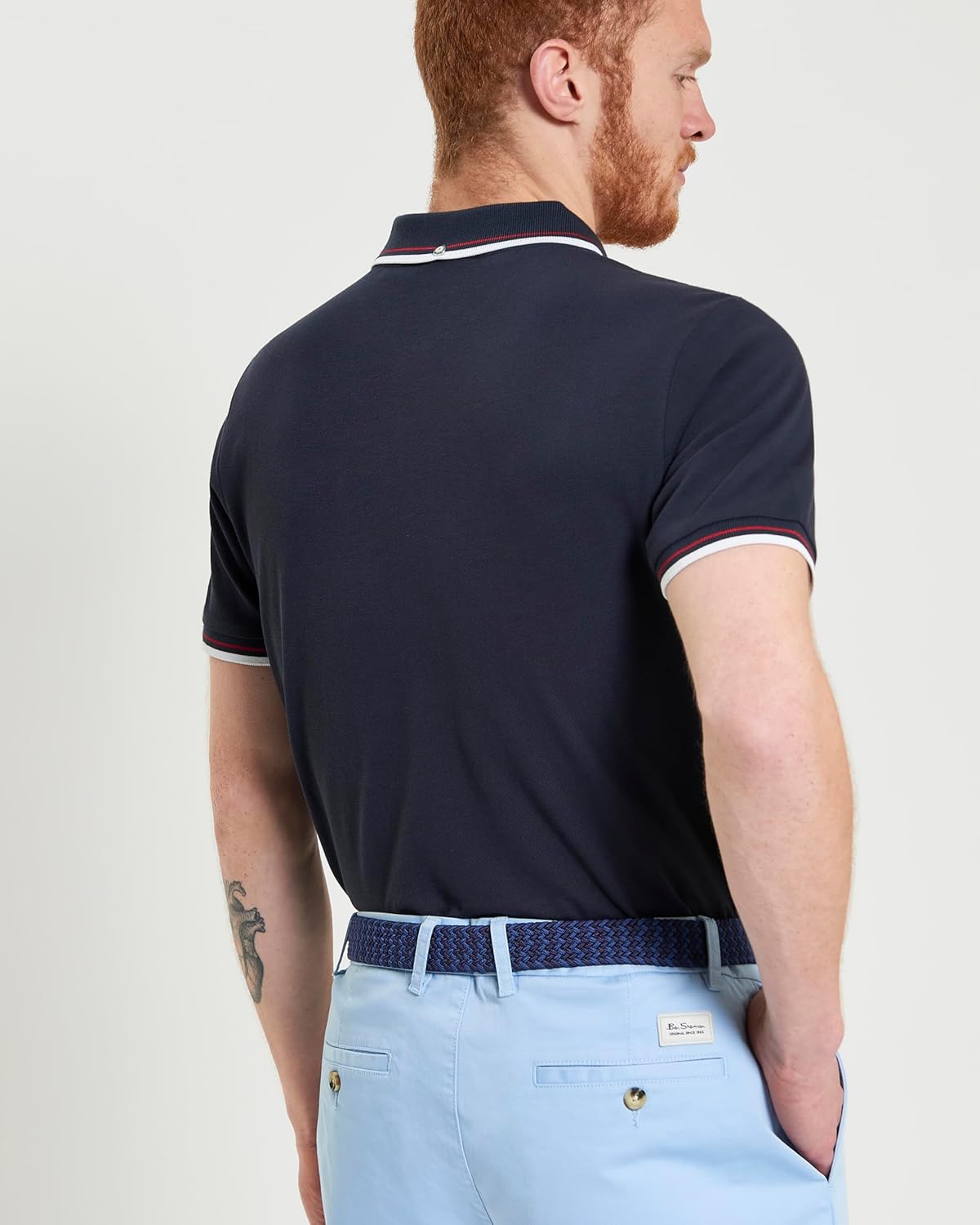 Navy Blue Signature Pique Polo by Ben Sherman