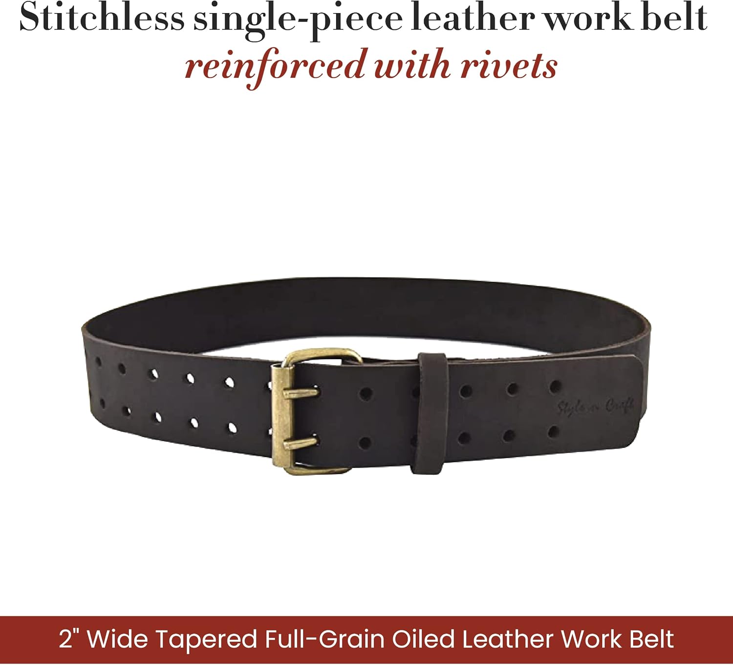 Style n Craft Work Belt, Durable and Rugged Belt - Image 2
