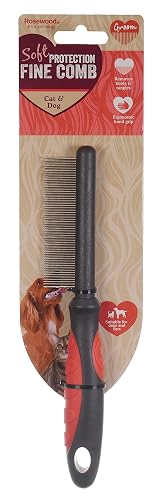 Rosewood Peine Fino de protección Suave para Perros y Gatos