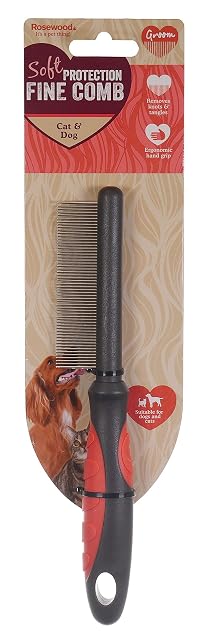 Rosewood Peine Fino de protección Suave para Perros y Gatos