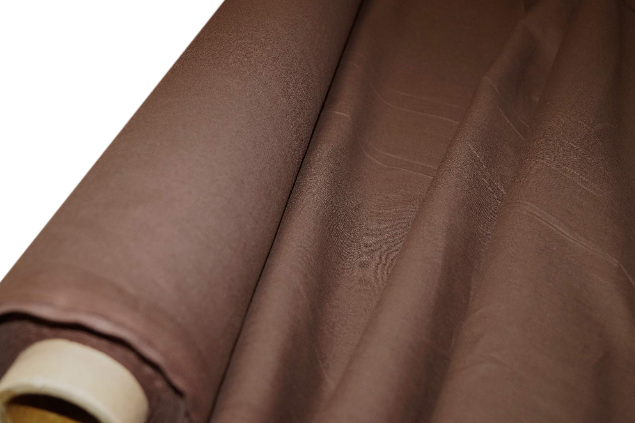 Brown Plain 100% Cotton Fabric PER METRE / ***Free UK Post***