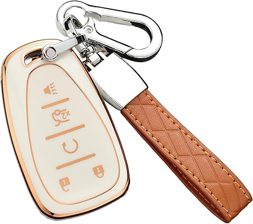 Miniatura 1 de Cacacar Funda para llavero Chevy con llavero, funda de TPU suave de alta calidad de protección completa para Chevrolet Equinox Malibu Cruze Tahoe