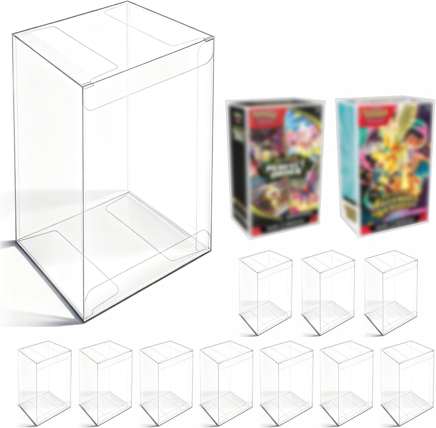 Plastic Protector Case for NEW Booster Bundle (Single Bundle ME2.5/ME03) 5MM Clear Folding Display Box (10 PCS)