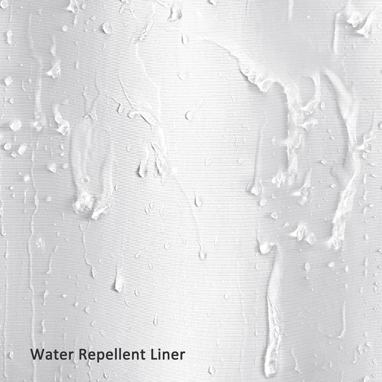 No Hook Shower Curtain Snap-in Fabric Replacement Liner 71" W x 55" L